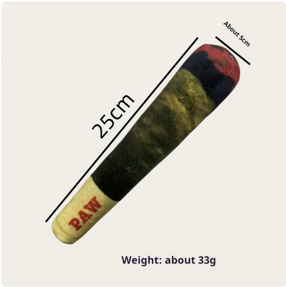 Cigar Plush Sounding Pet Toy