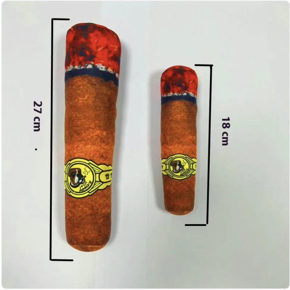 Cigar Plush Sounding Pet Toy