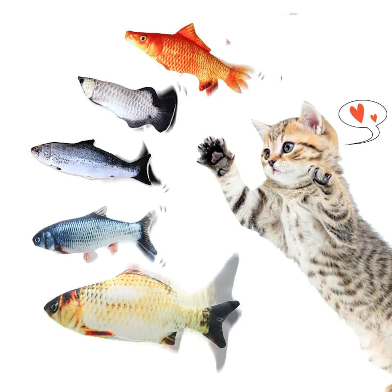 Beating Fish Plush Catnip Toy for Pets