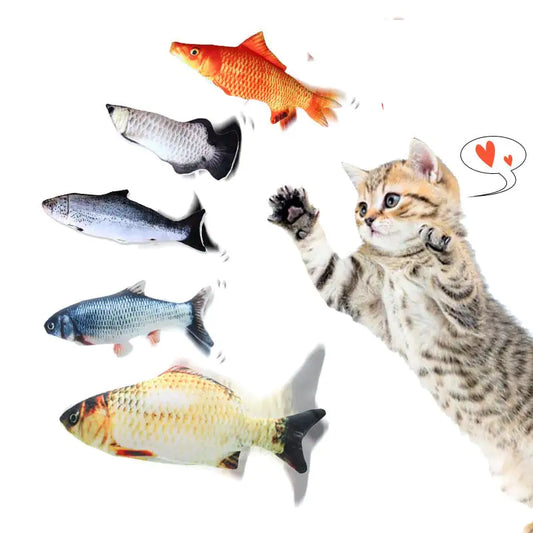 Beating Fish Plush Catnip Toy for Pets