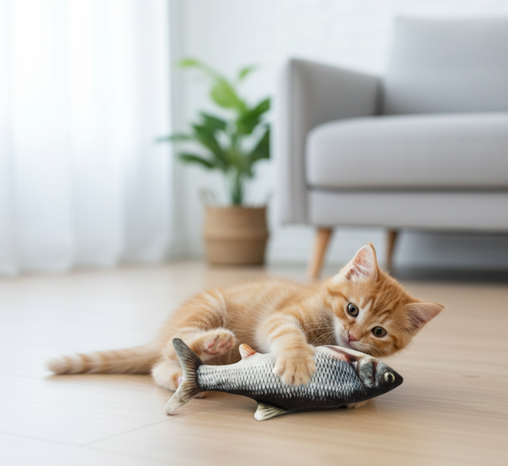 🐾 Interactive Plush Cat Toy – Endless Fun for Your Cat
